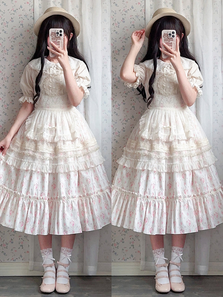 (Buyforme)Miss Point~Happy Summer Elegant Lolita Floral Jumper Skirt   