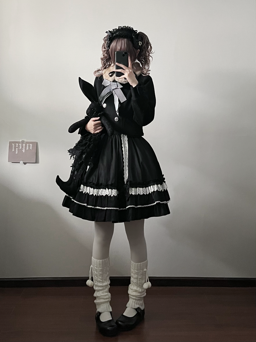 LeMiroir - Winter Solstice - Elegant Lolita Winter Short Coat & SK 44069:794223