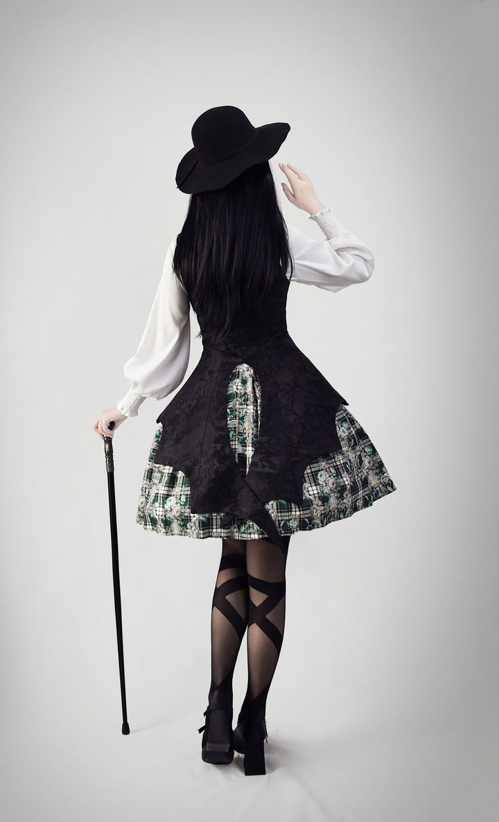 (BFM)Picture Book Girl~Dark Wings~Gothic Lolita Black Vest   