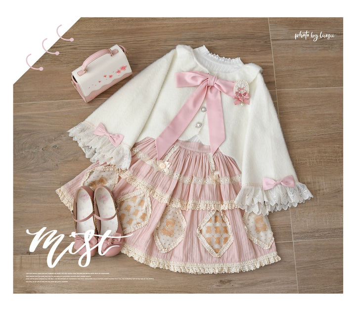 MIST~Qian's Letter~Sweet Lolita Sweater Winter Cardigan Coat 41842:715766