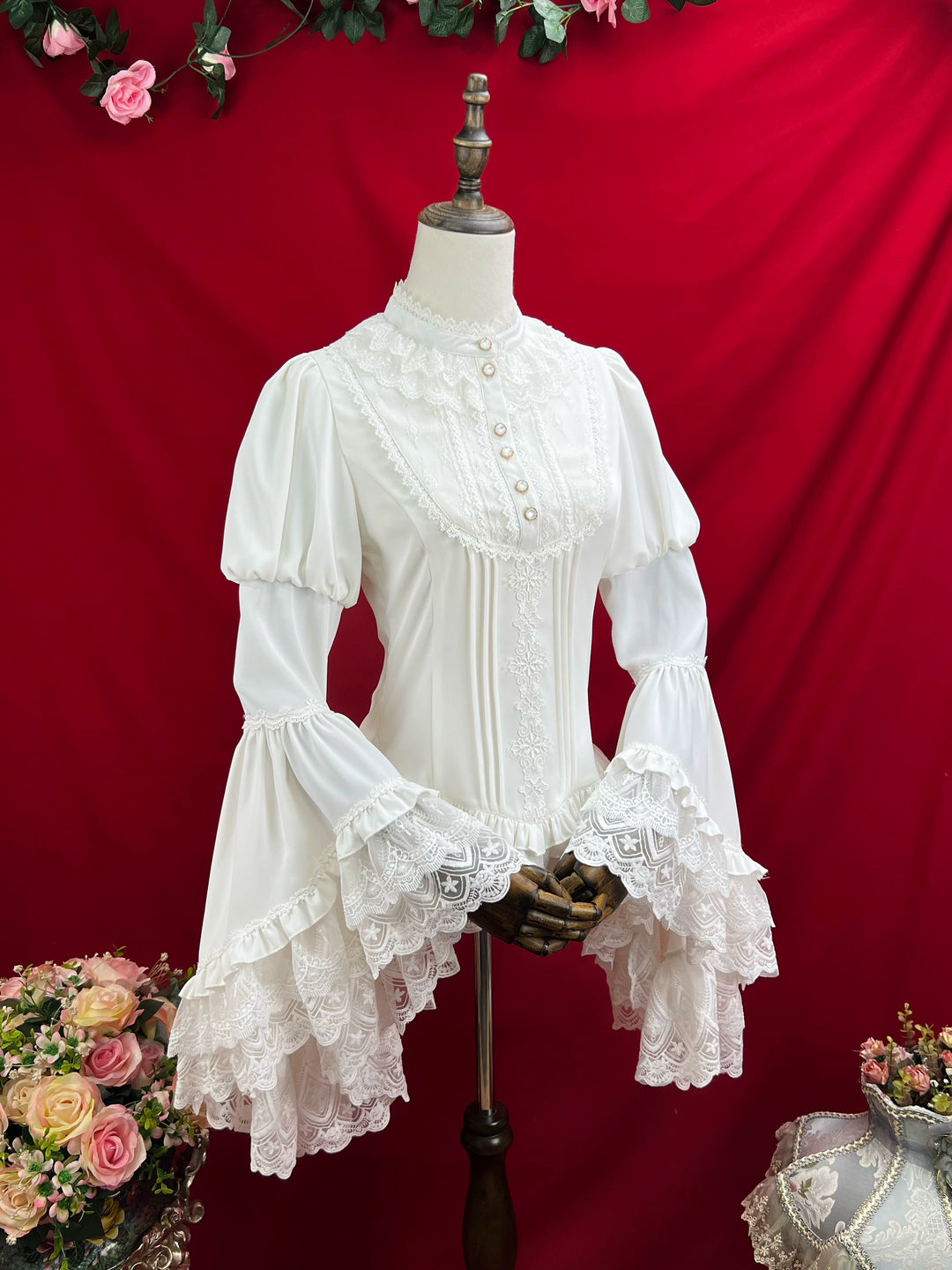 DMFS Lolita~Classic Lolita Blouse Princess Sleeves Lolita Shirt