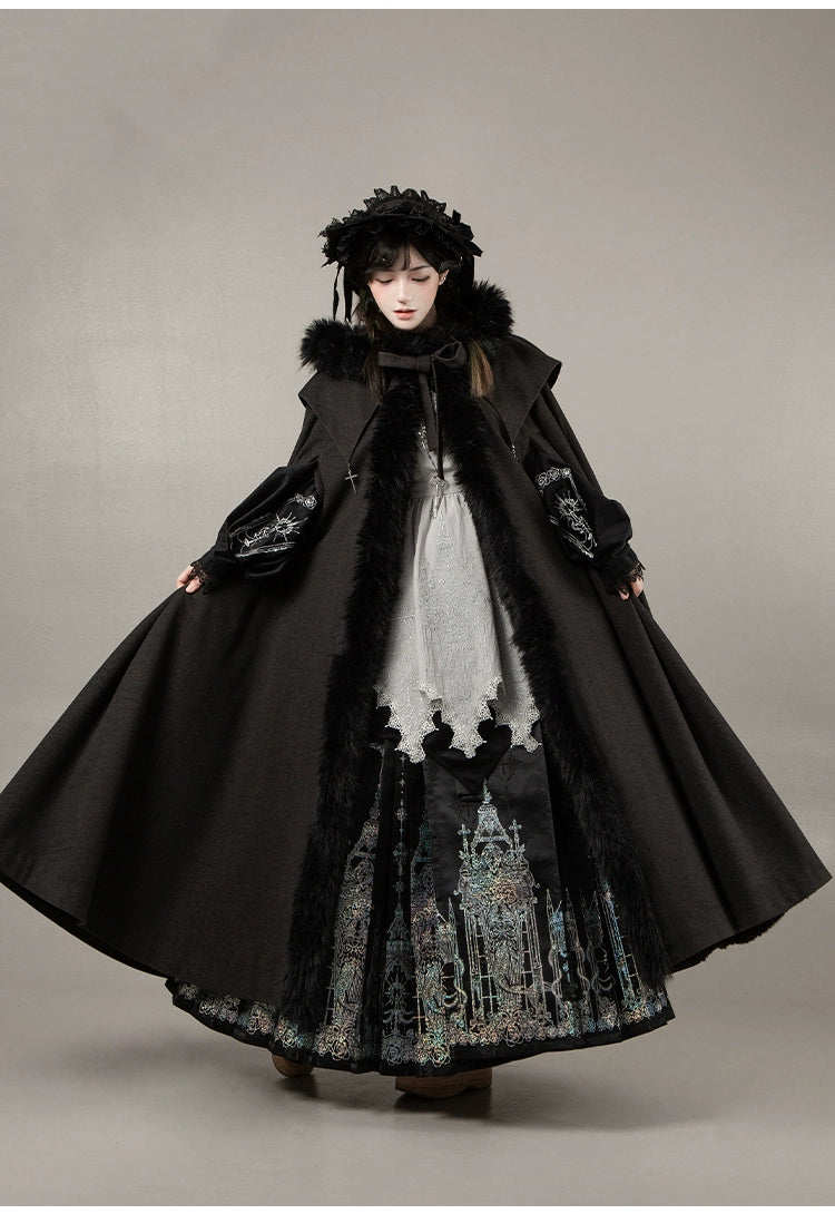 With PUJI - Letter and Poetry · Raven's Night Song - Gothic Lolita Black Cloak