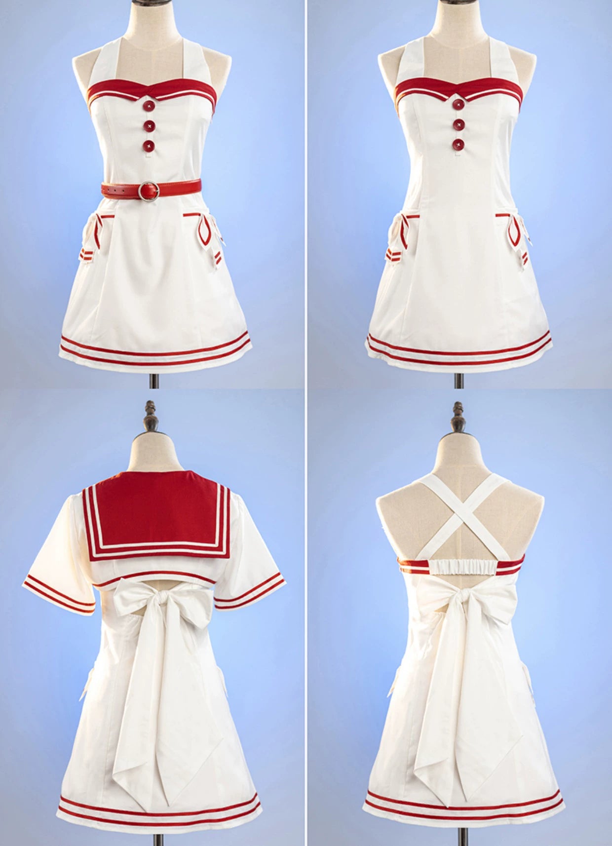 (BFM)Doris Night~Corlobacoo Go to Beach! Sailor Lolita Backless Dress   
