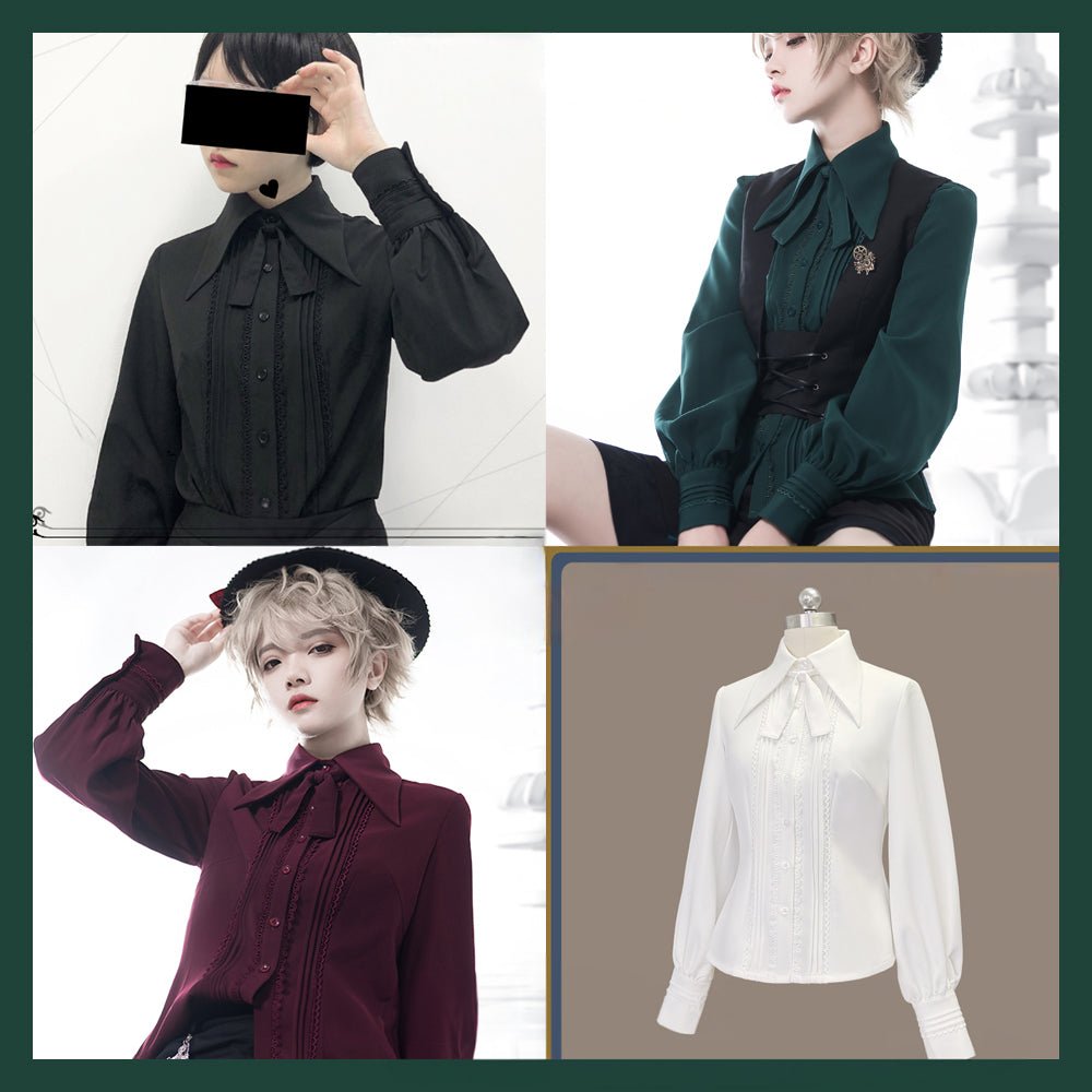 Princess Chronicles~Retro Elegant Ouji Lolita Blouse Multicolors   