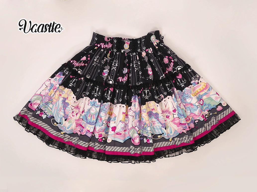 (Buyforme)Vcastle~Maiden's Treasure~Sweet Lolita Salopette and SK (L M S) 14026:697162