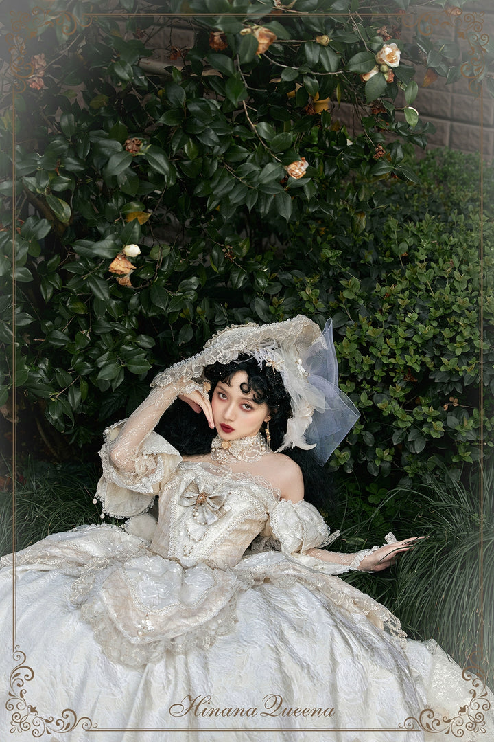 Hinana Queena~With Belle~Bridal Wedding Lolita OP Dress Available for Custom Size 41978:721626