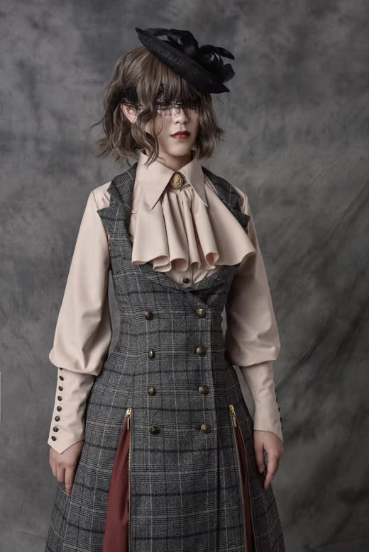 Vancy~Drunken Dreams~Vintage Lolita Dress Mutton Sleeve Shirt 38374:586022