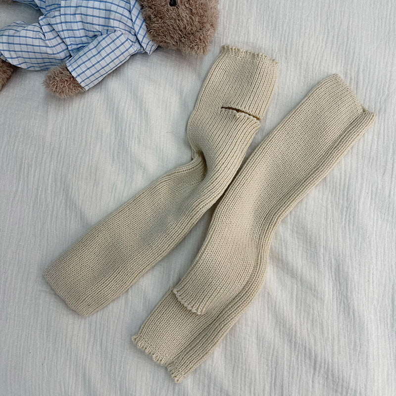 WAGUIR - Fashionable Lolita Solid Color Leg Warmer Multicolors One Size beige