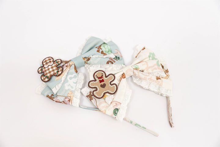 Babyblue~Bear Honey~Sweet Lolita Accessory Gingerbread Man Design   