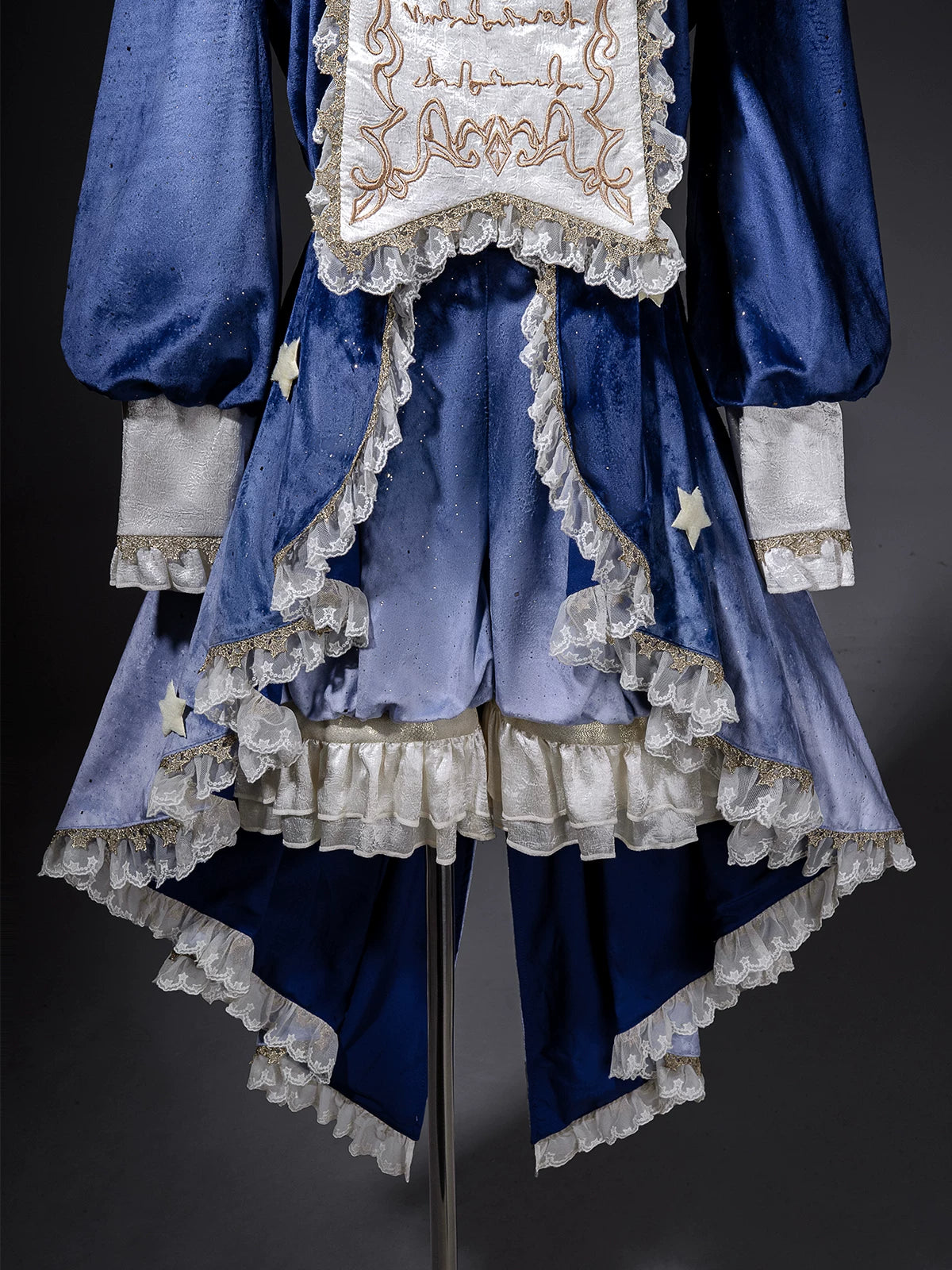 Dream Cloud - Ouji Lolita High-Low Tailcoat, Puffy Lantern Shorts 44443:809126