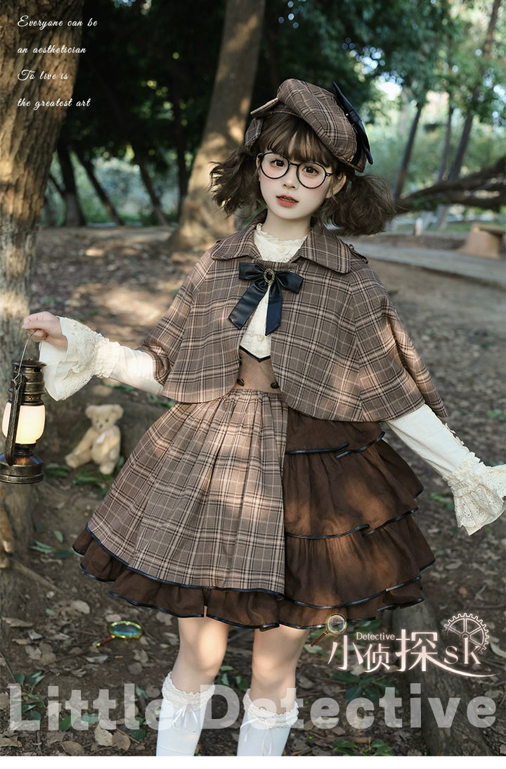 Honey Machine~Little Detective~Gothic Punk Lolita Salopette 3678:724668