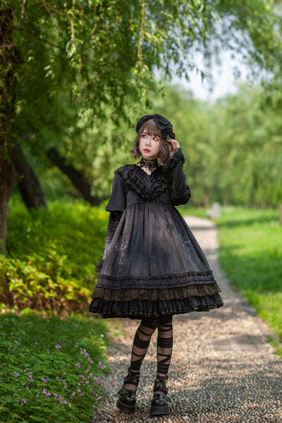 Infanta~Holy Fruit Estate~Gothic Lolita OP Dress Multicolors free size black OP 