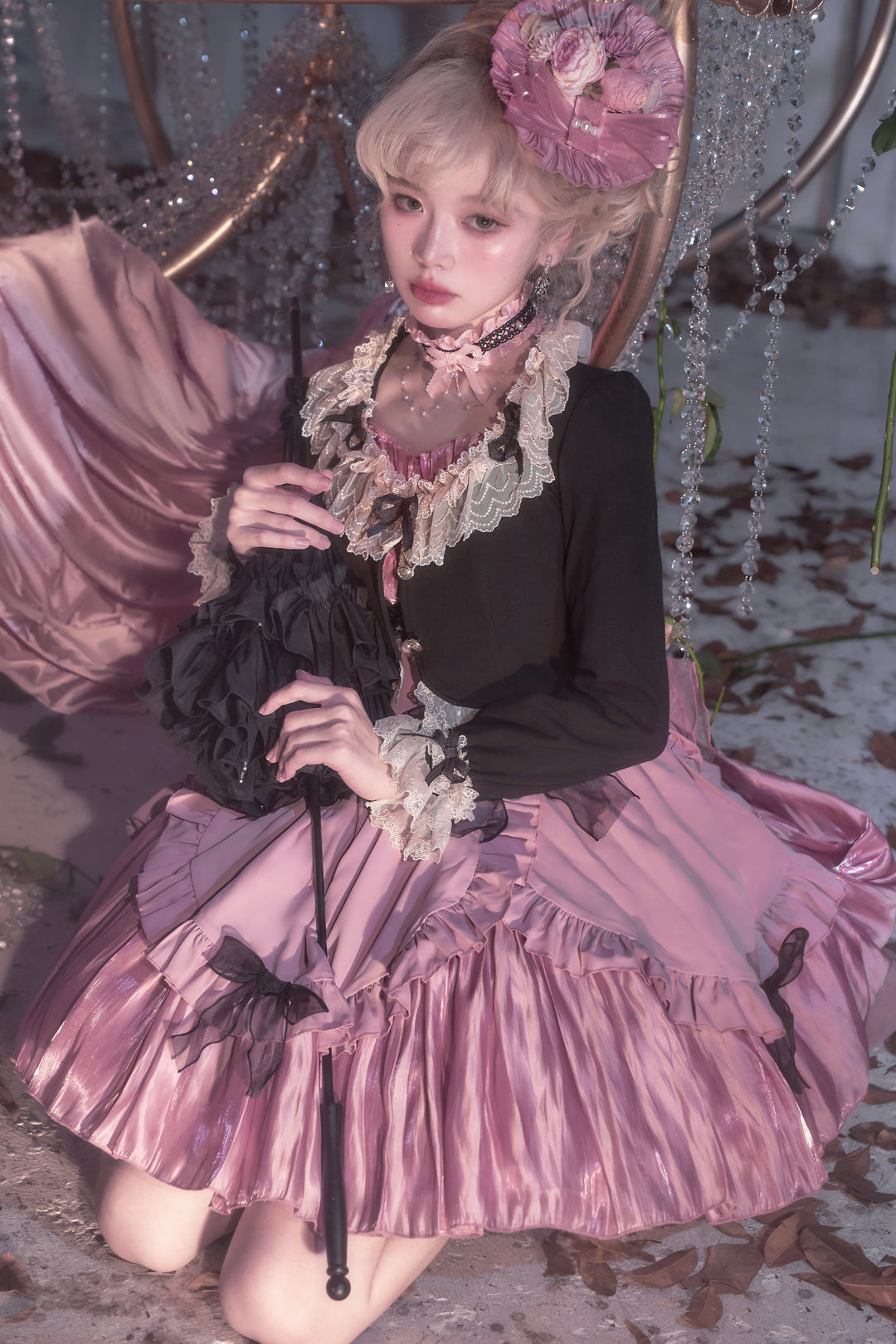 Unideer~Prelude~Elegant Lolita Bolero Jacket with Lace Ruffle Frill