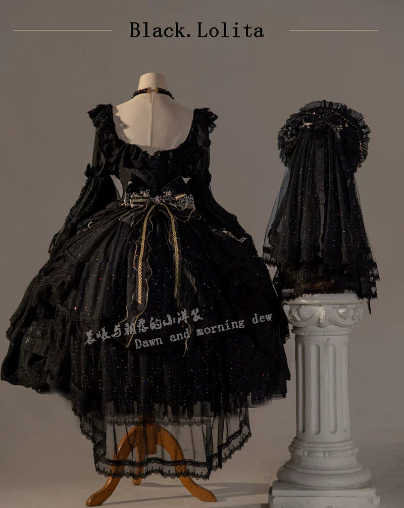 (BFM)Dawn and Morning~Elegant Lolita OP Dress Sunrise Elf Long Dress 32348:383518