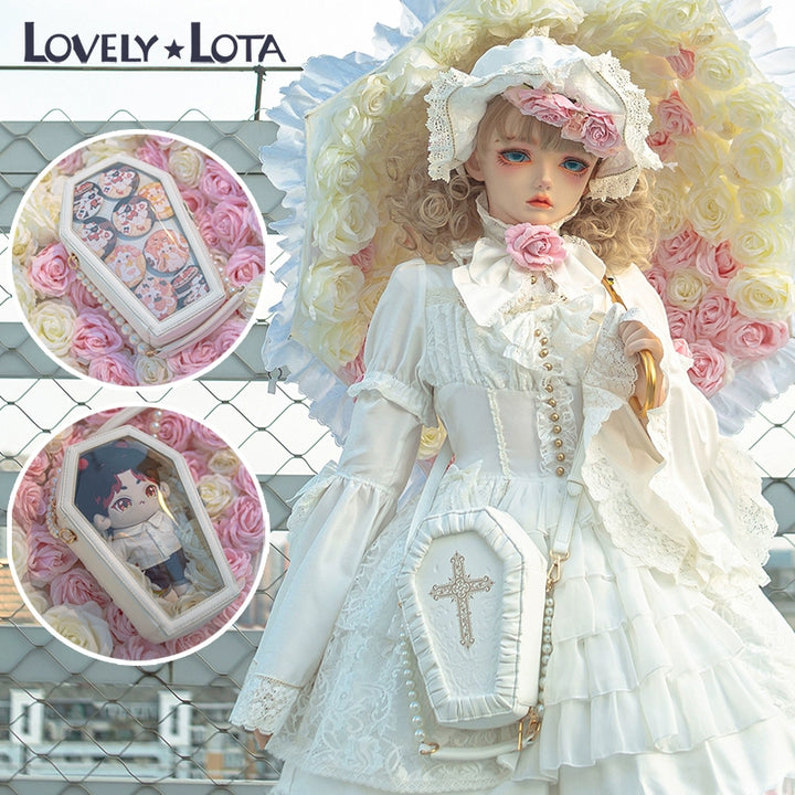 (Buyforme)LovelyLota~ Subculture PU Gothic Lolita Coffin Bag   