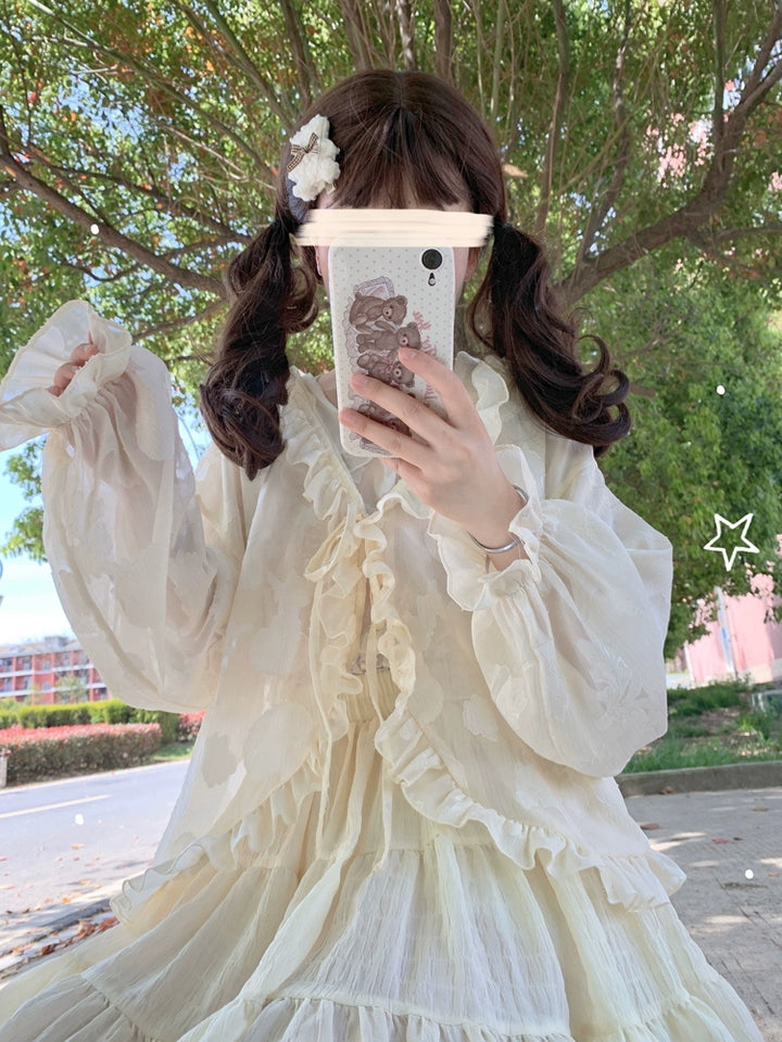 Hanguliang~Summer Daily Lolita Hooded Sheer Sunscreen Cardigan