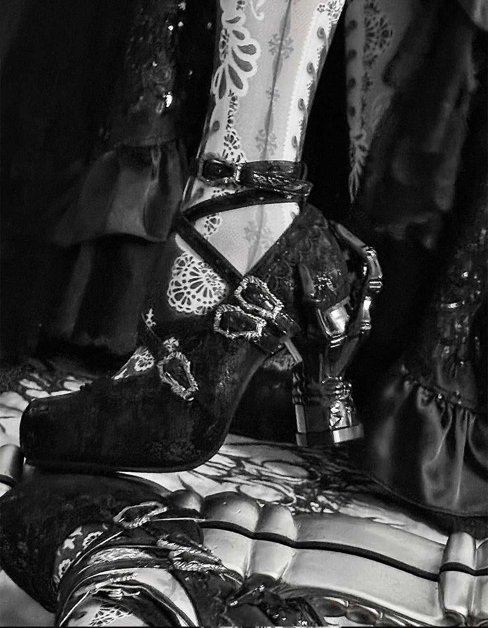 Tome of Holy Remains - Gothic Lolita Novelty Heel Shoes 45620:856239