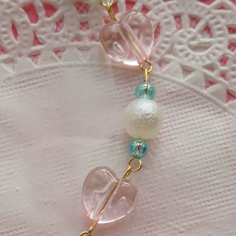 Cat Tea Party~Sweet Lolita Necklace Heart-Shaped Lollipop Necklace 36948:548758