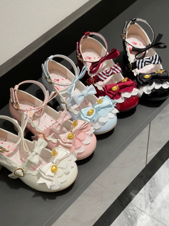 Beauty Bunny - Mousse Roll - Sweet Lolita Heel Shoes, Round Toe 43422:776308