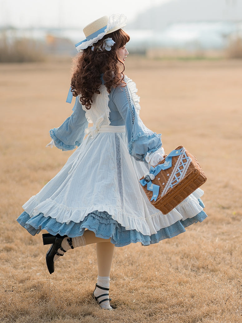 Polyhymnia - Tasha's Garden - White Classical Lolita Dress Apron