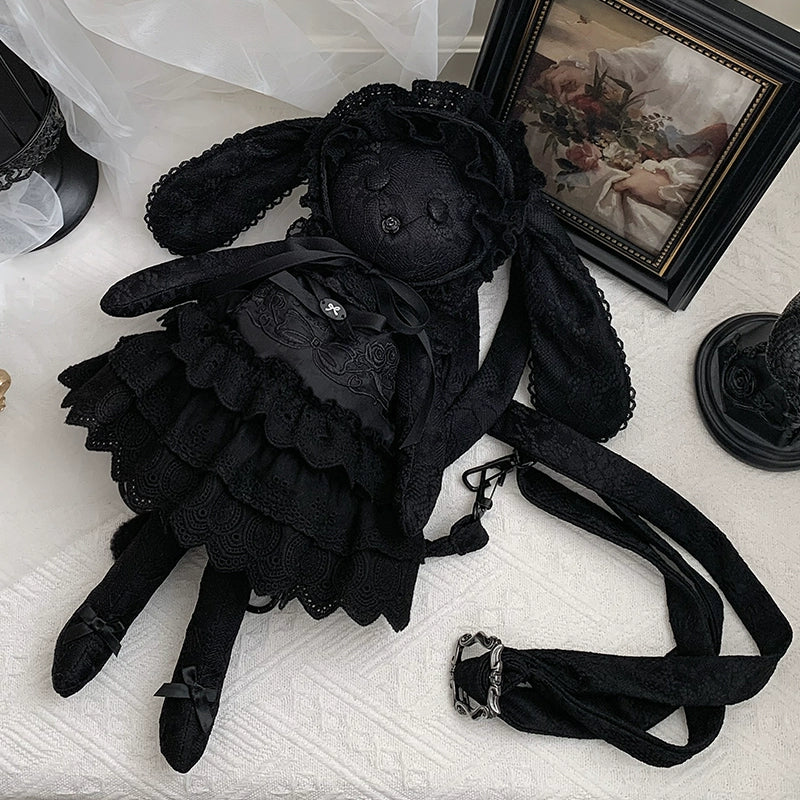 With PUJI - Puppet Box - Kawaii Lolita Bag Lamb Kitten Detachable Bag Dress Hat