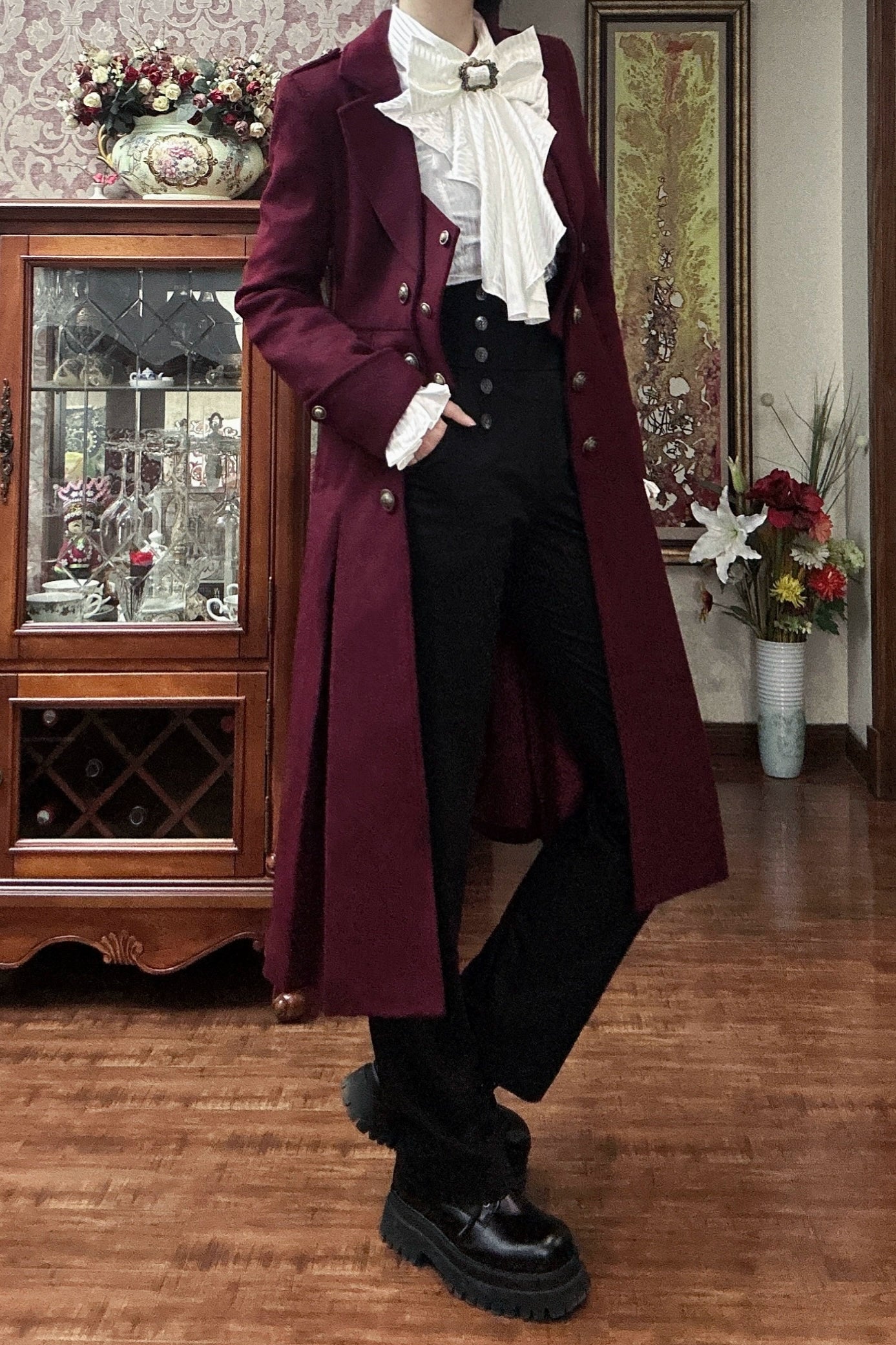 Gazing Galactic - Ouji Lolita Coat Winter Gothic Prince Wool Outwear