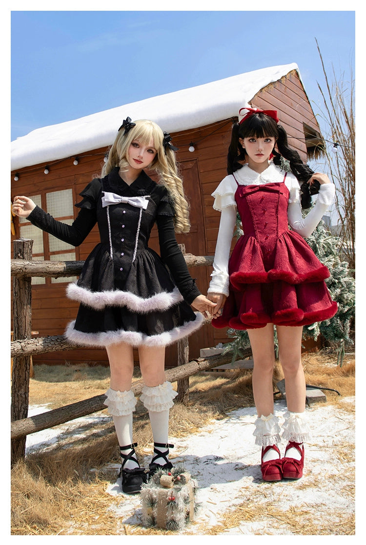 With PUJI~Sweet Lolita Innerwear Autumn and Winter Lolita Sweater