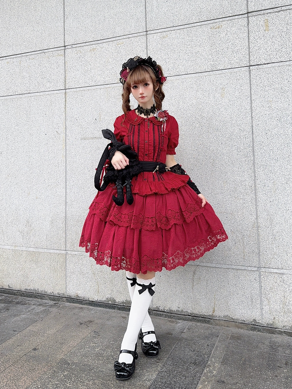 Miss Point - Forest Waltz - Classic Lolita Blouse & Multi-Tiered Ruffles SK 44233:800071