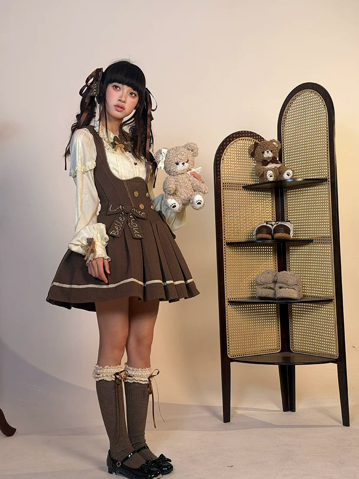 Sweetheart Canelé - Bust-supporting Classic Lolita JSK Dress, Low-waist