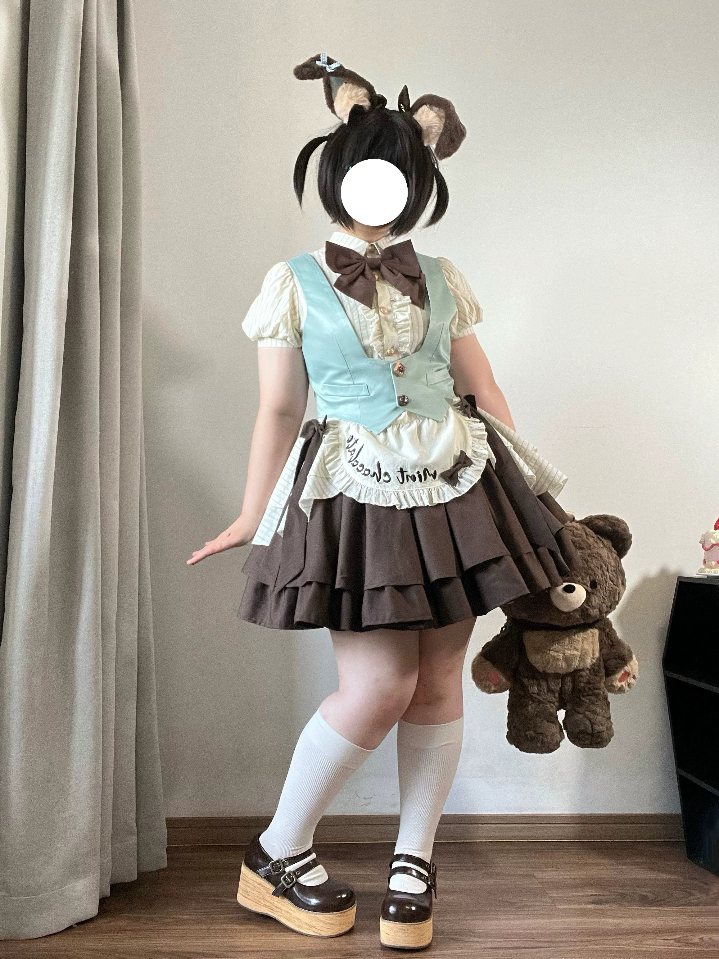 Dream Volley - Mint Chocolate Ouji Lolita Shorts or Skirt Set 45783:862245
