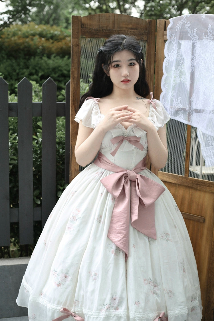 (Buyforme) Sweet Wood~Elegant Floral Sweet Lolita OP Corset Accessory