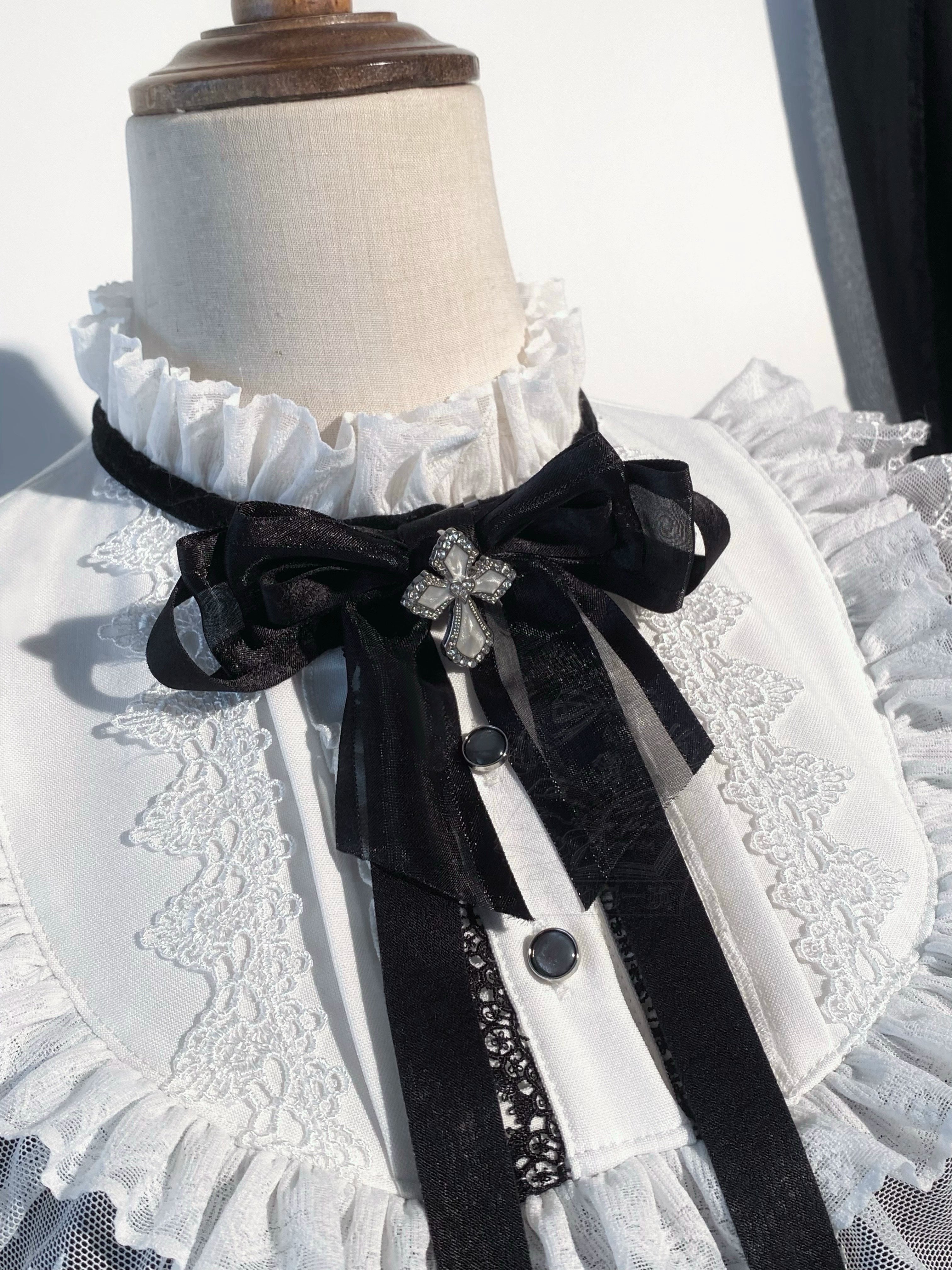 Cross Craft - Ten-Panel Cut Gothic Lolita OP, Embroidered Crosses 44402:806587