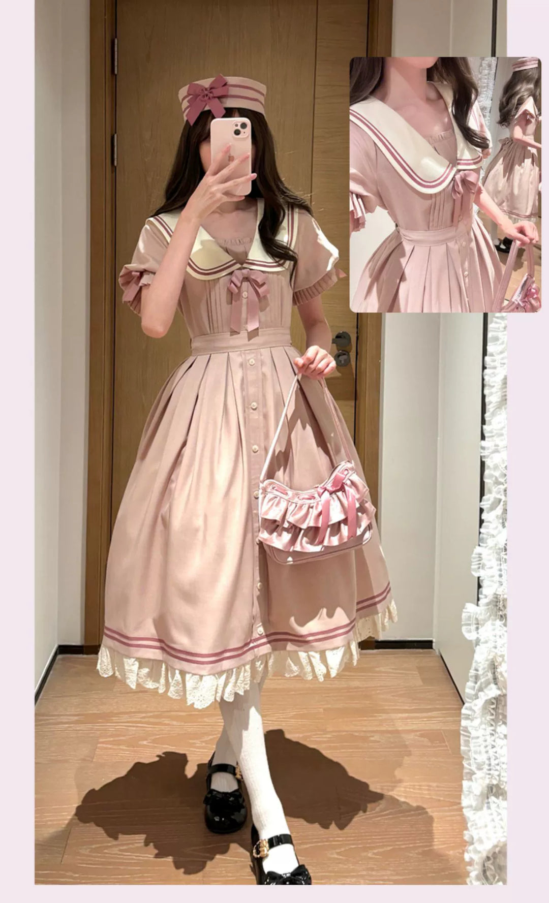 KOMOMO~Enchanted Girl~Sailor Lolita Dress Pink OP   