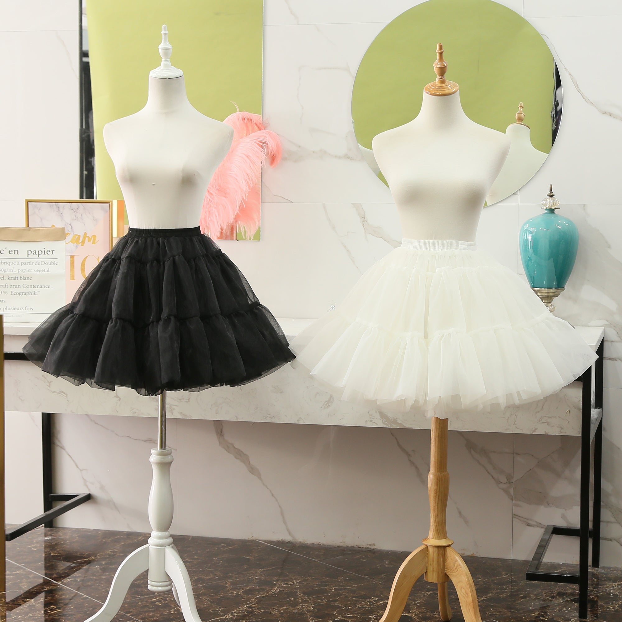 Manyiluo - Sweet Lolita Daily Soft Yarn Cloud Boneless Pannier white