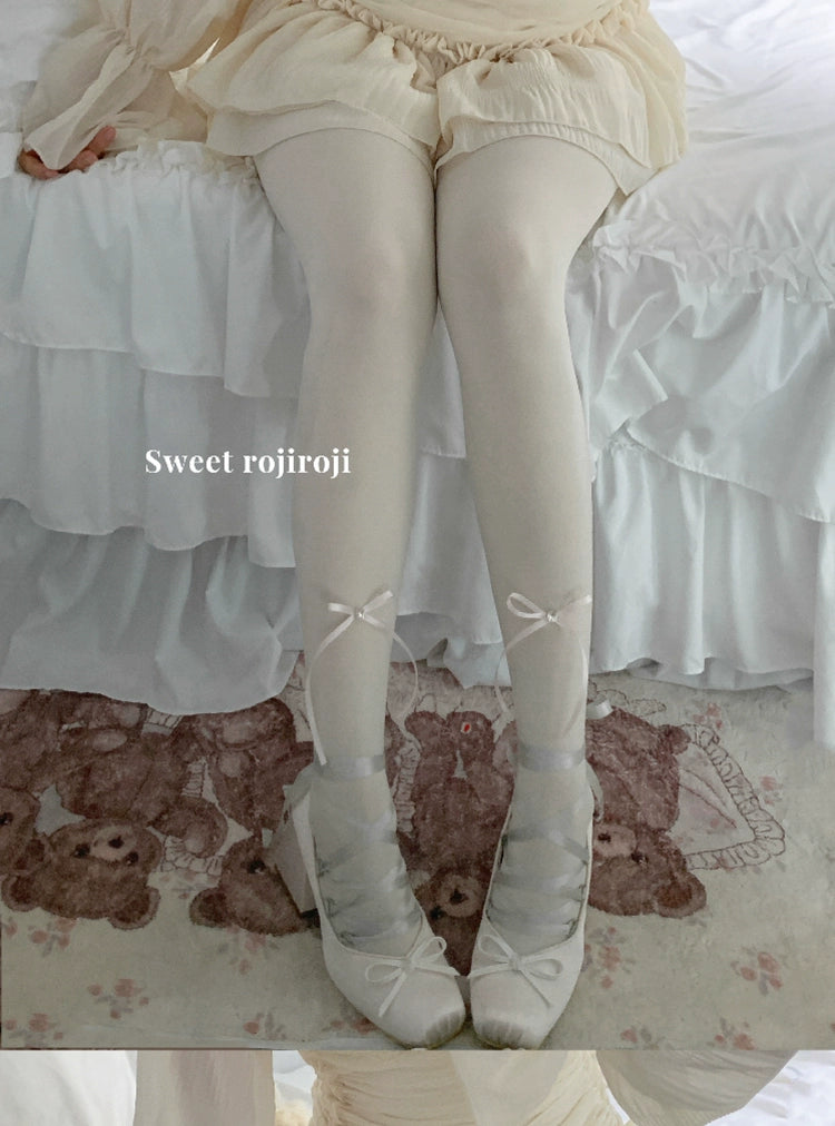 Roji Roji~Elegant Lolita Velvet Pantyhose   