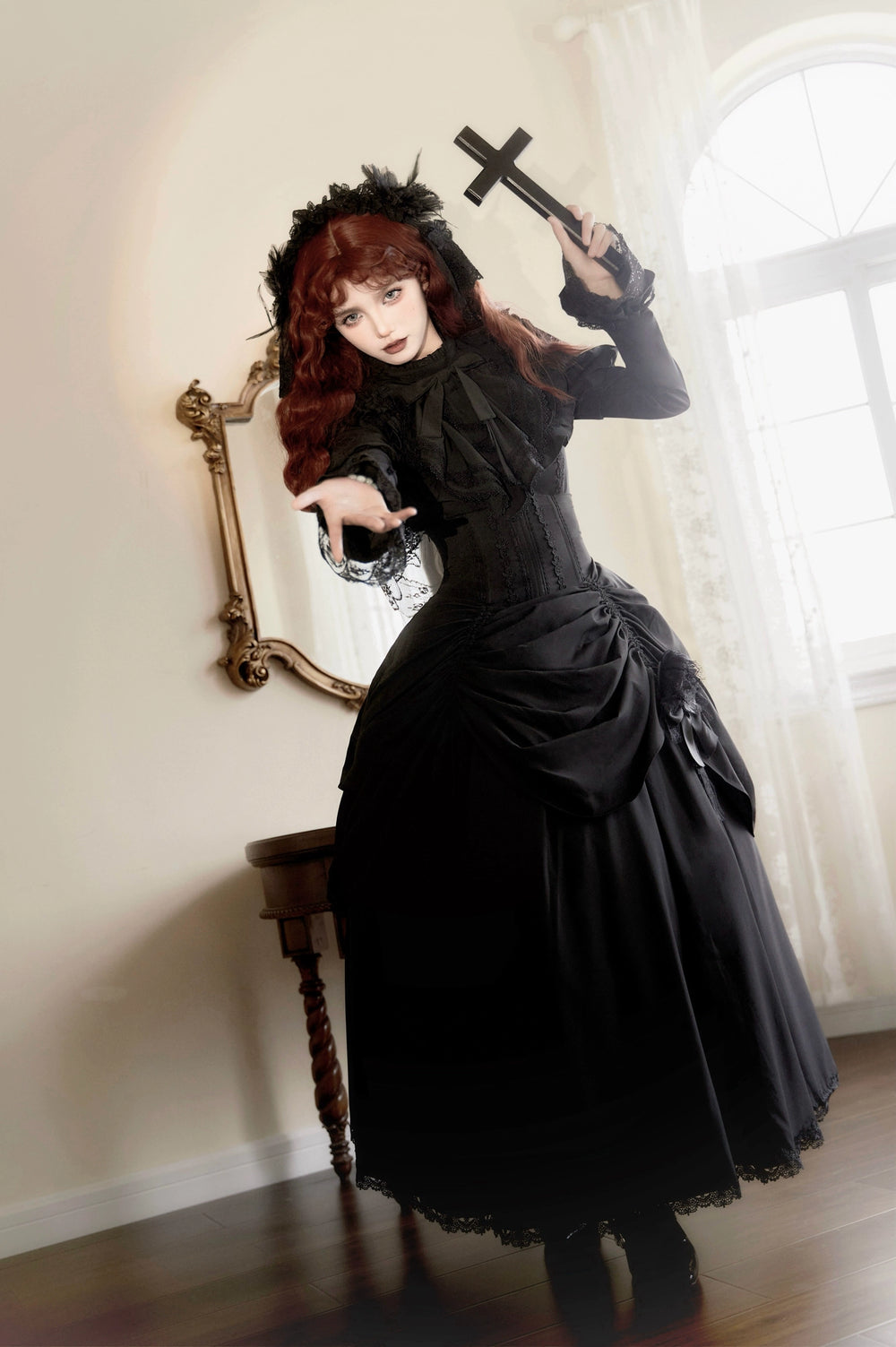 The Original Witch~Gothic Lolita Dress Fishbone Lifting Corset SK Shirt