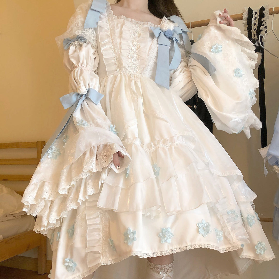 Fishing Boss~Winter Tinglan~Exquisite Lolita Princess Dress   