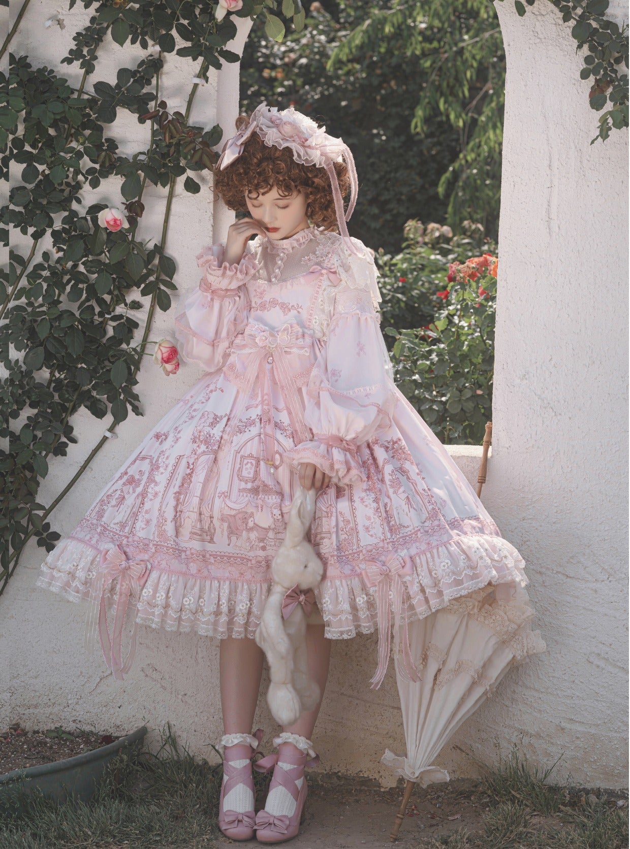 Garden Cat - Sunset Realm Lolita Bride Gorgeous OP FS S high waist FS