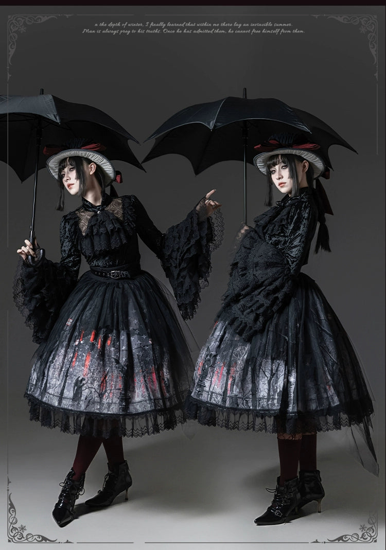TALEBRINGER - The Sanguivorous Clan 2.0 - Gothic Lolita Coat, Blouse & SK 44090:794628