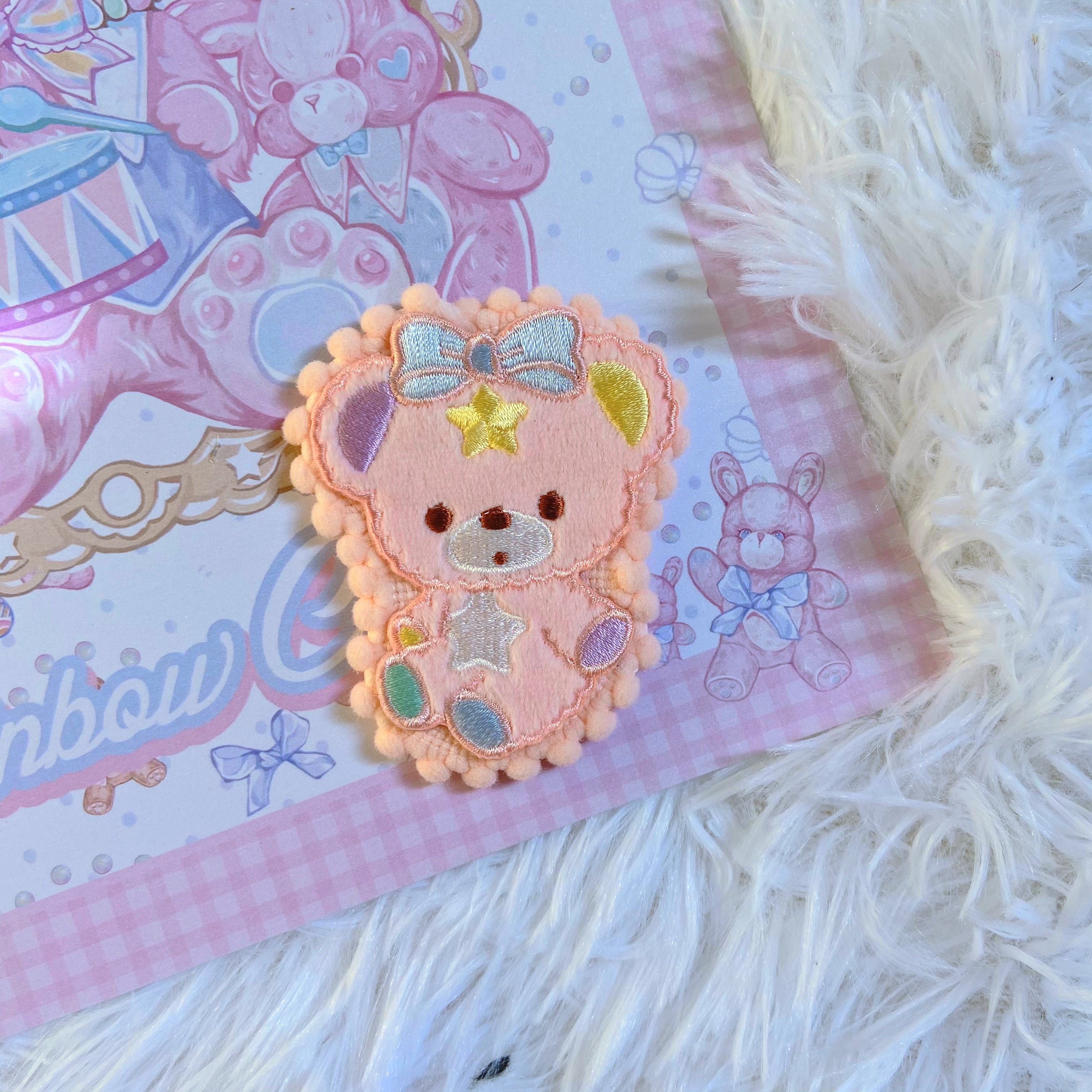 Bear Doll - D&I&T - Cute Lolita Badge and Hair Clip Accessory pink