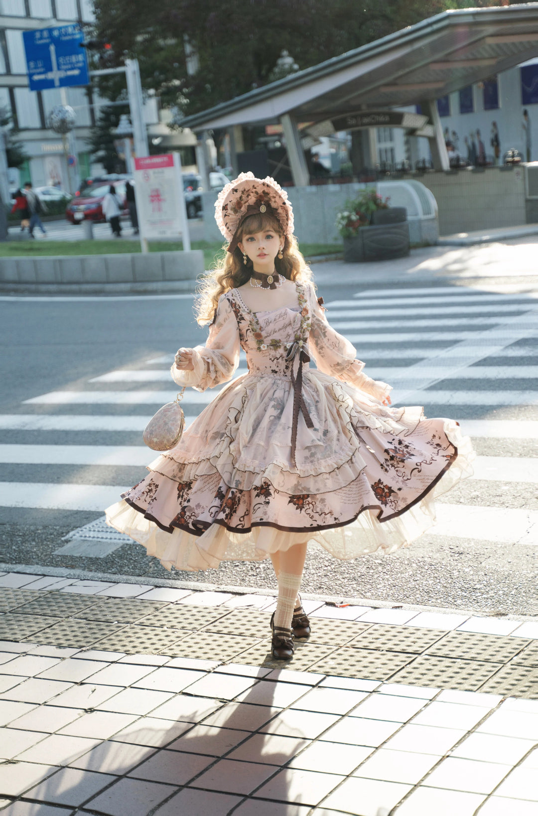 (BFM)Miaoplus~Romantic Seizure~Sweet Lolita OP Mutton Sleeve Lolita Dress   