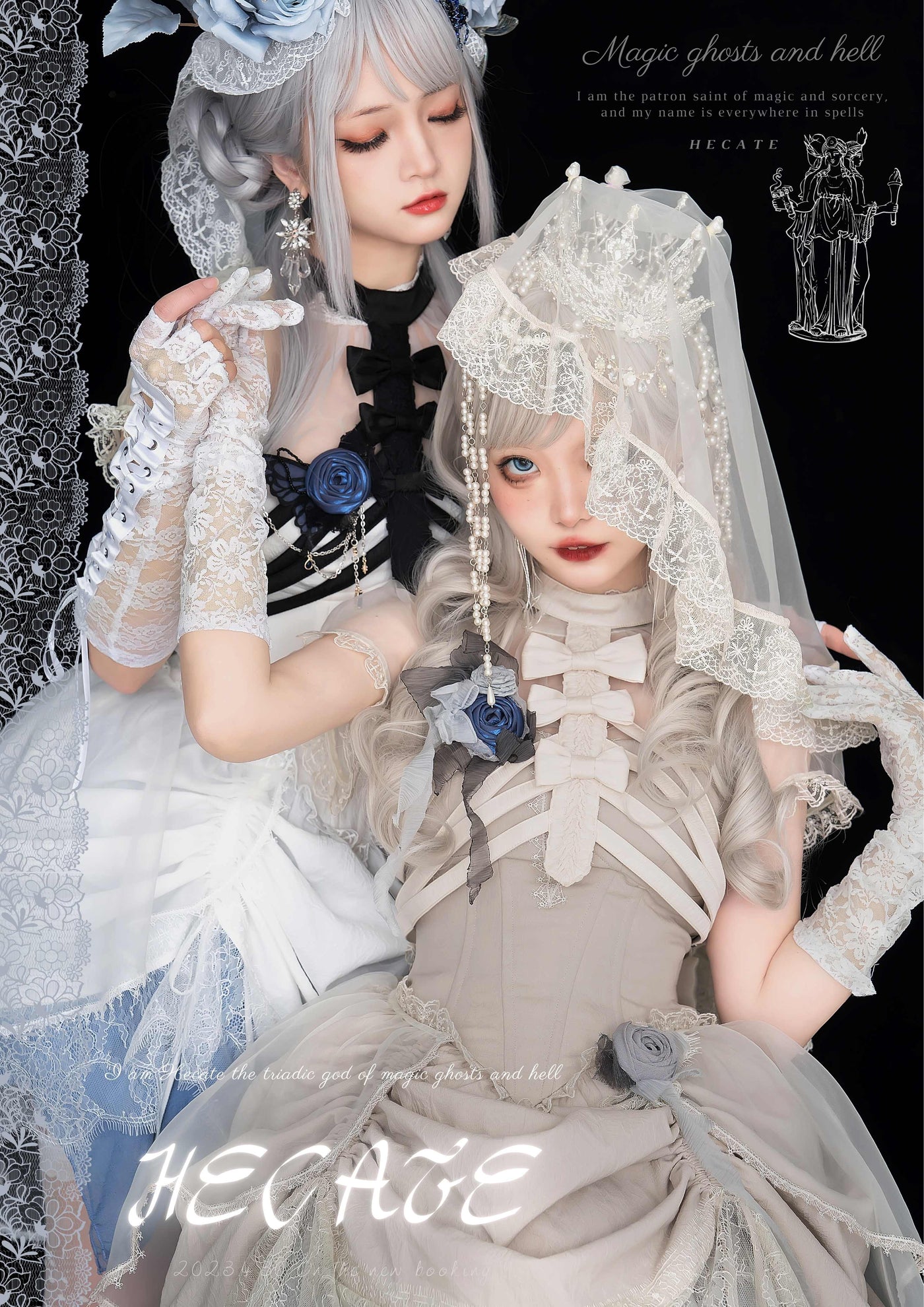 (Buyforme)Wuyuzhe~Hecate Ribs Gothic Lolita Tee JSK and Accessories   