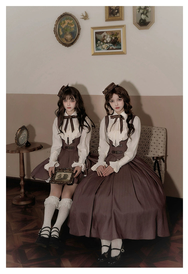 With PUJI~Ouji Lolita Shirt Bust-supporting JSK Dress   