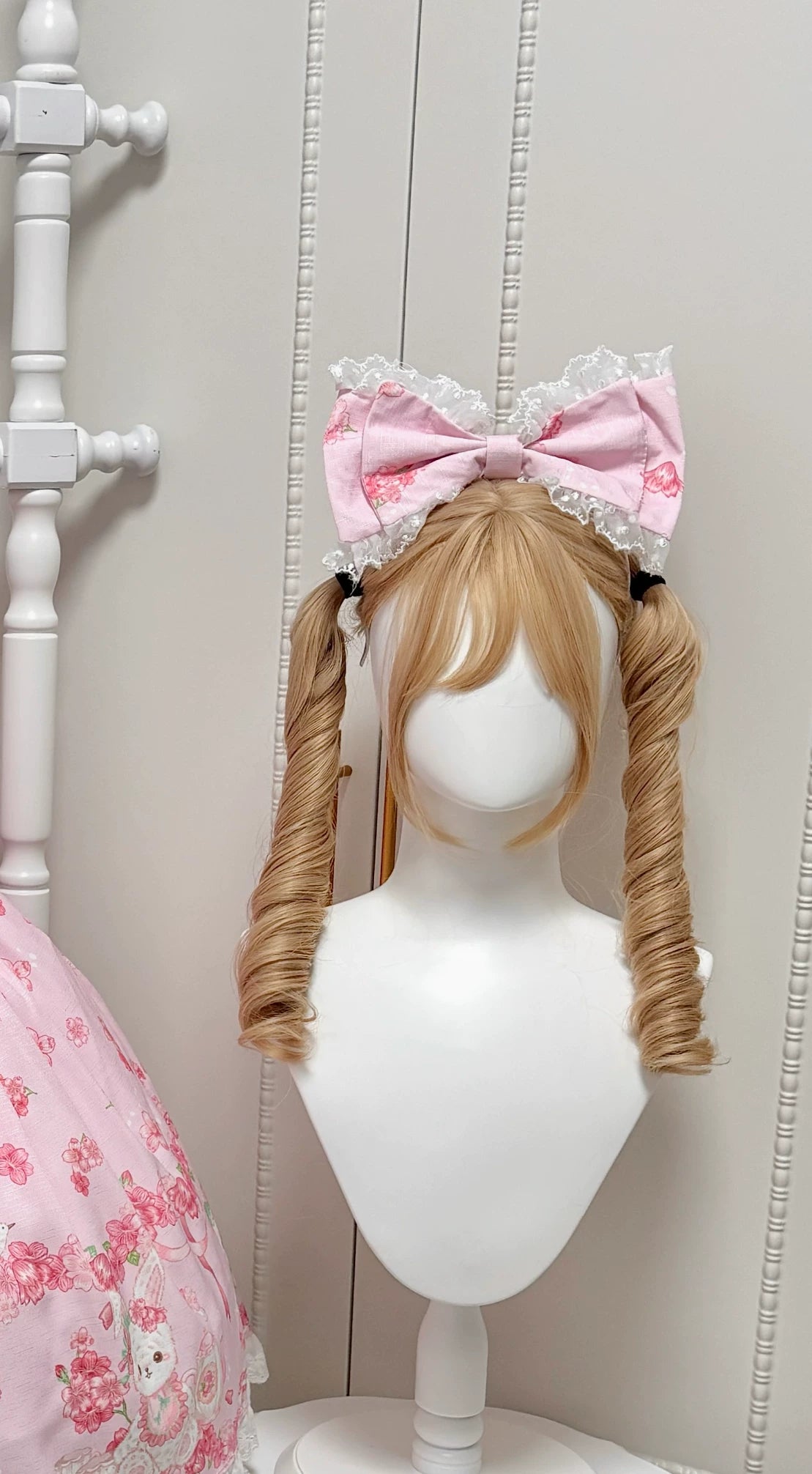 Sakura Bunny - Kawaii Lolita Sakura Print KC & Hair Clip 44393:807008