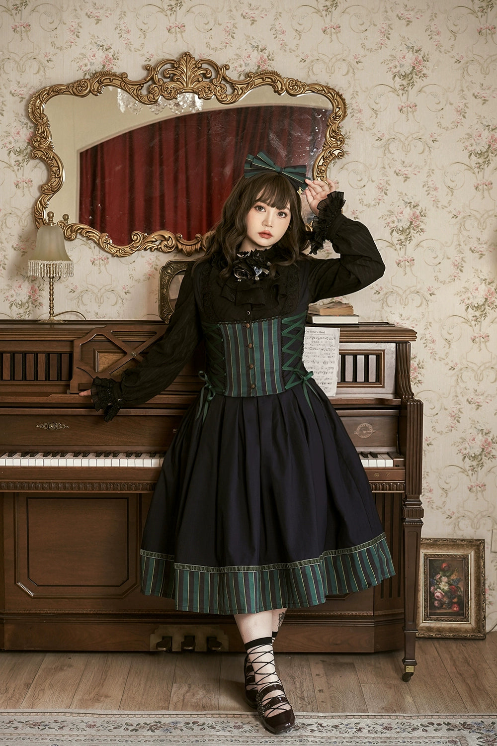 (Buyforme)Miss Point~Custom-Made Lolita Elegant Stand Collar Lolita Shirt 21546:312820