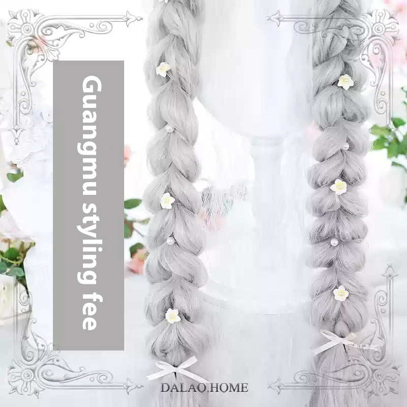 Dalao Home~Multicolors 120cm Curly Lolita Wig free size Guangmu braid styling fee( without the wig) 