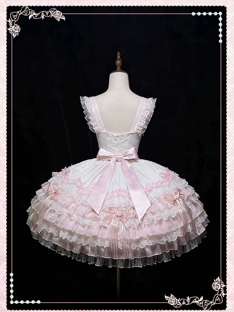 Shuang Sheng Xiao Xiong - Heart of Love - Sweet Lolita Wedding JSK, Bow Details 44306:803251