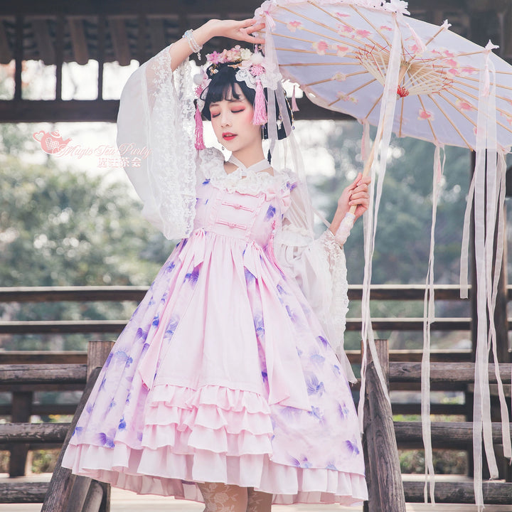 (BFM)Magic Tea Party~Fish Game Dream Chinese Style Lolita Dress Daily JSK   