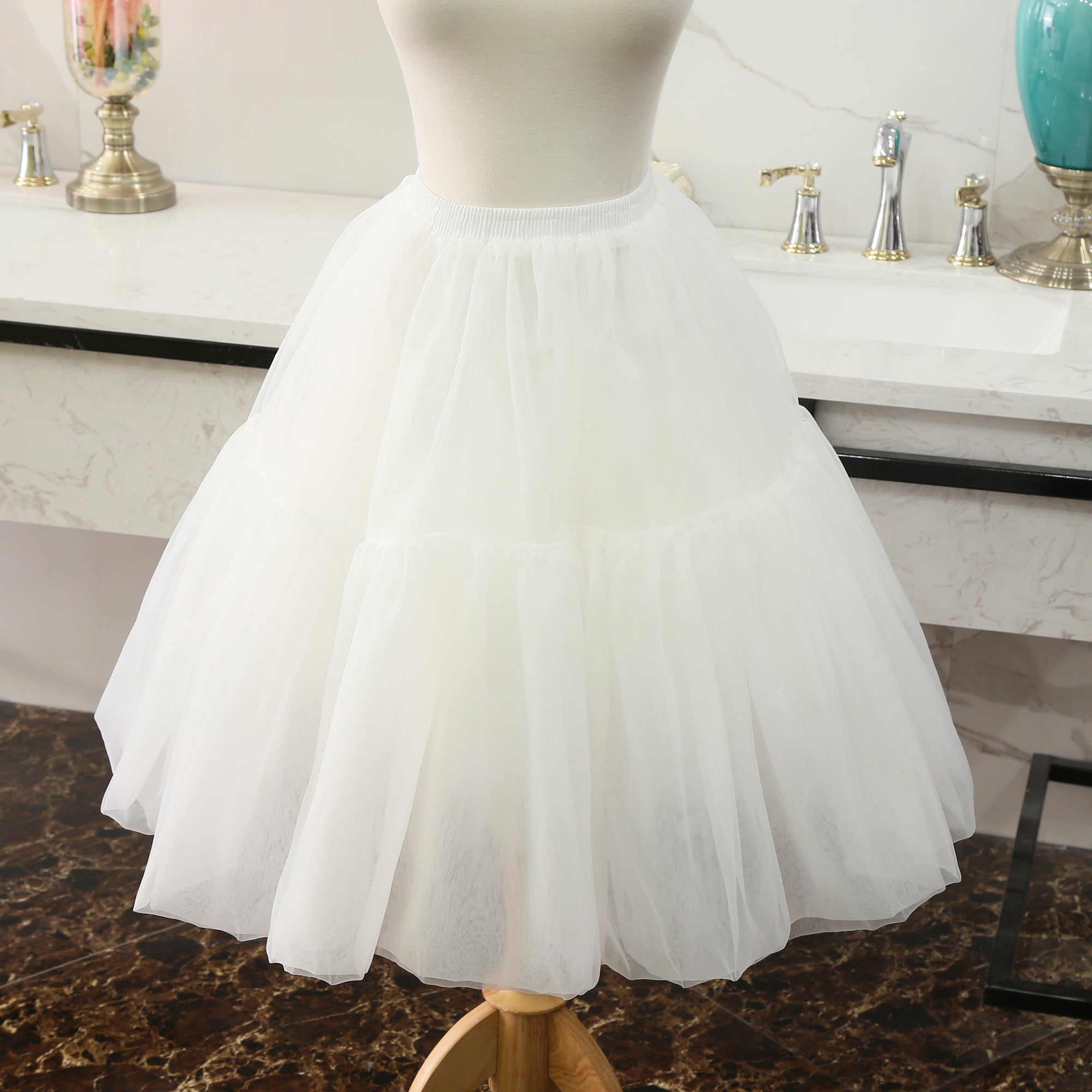 Manyiluo - Medium-length Extended Boneless Lolita Petticoat Normal