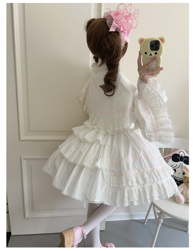 AerialCat - Praying Snowfall - Old School Lolita Skirt Suit Cape Princess Sleeve Shirt 39180:615664